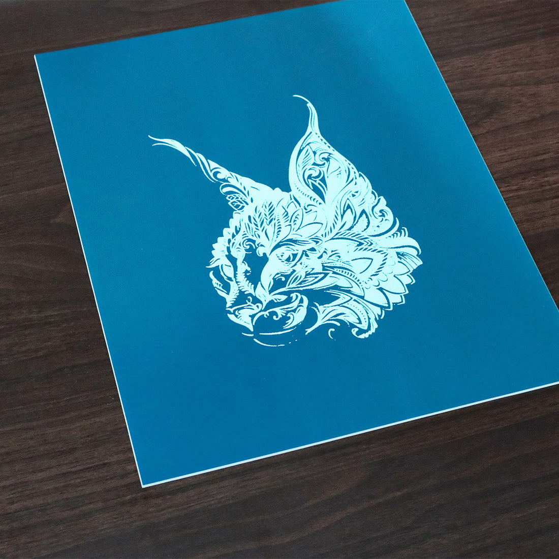 Scratch Acrylic - Capricorn Series - Navy Blue/White - 11.8" x 9.45" - (4Pcs)