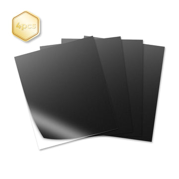 Scratch Acrylic - Capricorn Series - Black/White - 11.8" x 9.45" - (4Pcs)