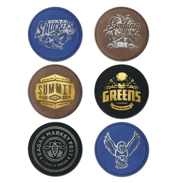 GreatCarve Laser Leather Round Patch - 3" Diameter - (20pcs)