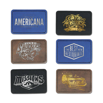 GreatCarve Laser Leather Rectangular Patch - 3" x 2" - (20pcs)